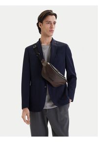 Calvin Klein Nerka Emblem Aop Coated Waistbag LV04D3135G Brązowy. Kolor: brązowy. Materiał: skóra #1