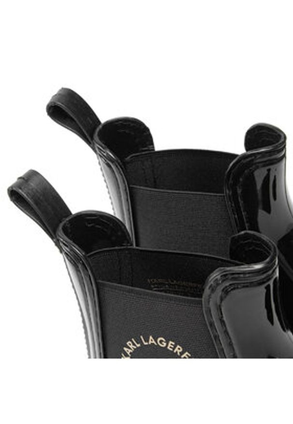 Karl Lagerfeld - KARL LAGERFELD Kalosze KL94770 Czarny. Kolor: czarny. Materiał: syntetyk