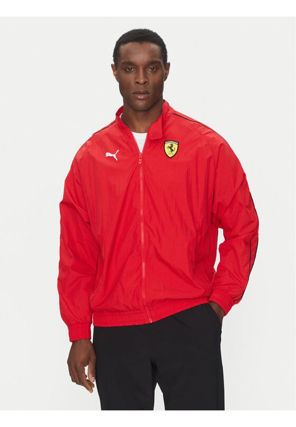 Puma Kurtka przejściowa Ferrari Race T7 630215 Czerwony Regular Fit. Kolor: czerwony. Materiał: syntetyk