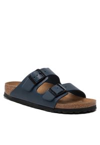 Klapki Birkenstock Arizona Bs 0051153 Blue. Kolor: niebieski. Materiał: skóra