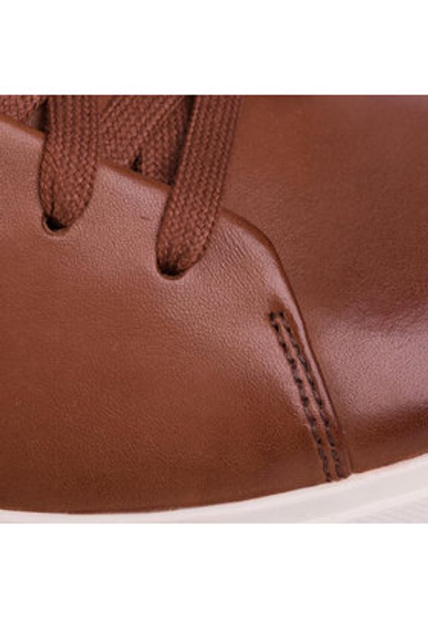 Clarks Sneakersy Un Costa Lace 261486907 Brązowy. Kolor: brązowy. Materiał: skóra