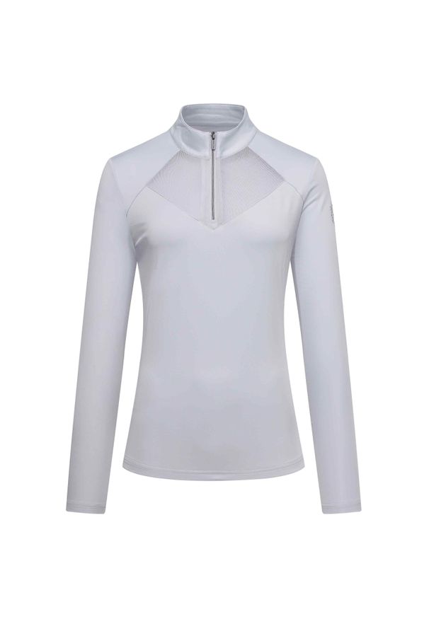 IMPERIAL RIDING - Damska techniczna koszulka jeździecka z długim rękawem Imperial Riding Gaby. Kolor: szary. Długość rękawa: długi rękaw. Długość: długie
