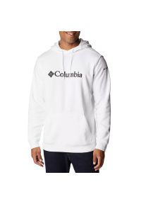 columbia - Bluza Columbia Csc Basic Logo II Hoodie 1681664106 - biała. Typ kołnierza: kaptur. Kolor: biały. Materiał: bawełna, poliester. Wzór: aplikacja, napisy, haft. Styl: klasyczny #1