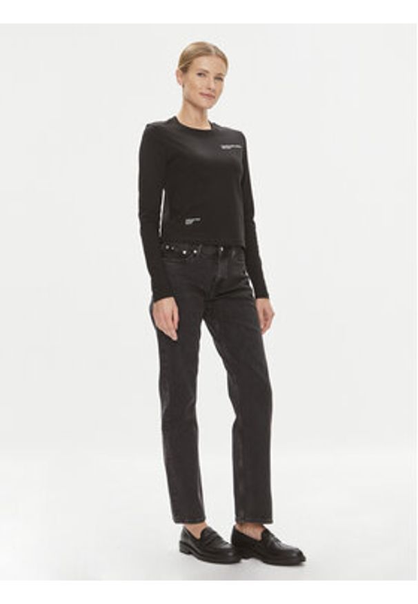 Calvin Klein Jeans Jeansy J20J222434 Czarny Straight Fit. Kolor: czarny