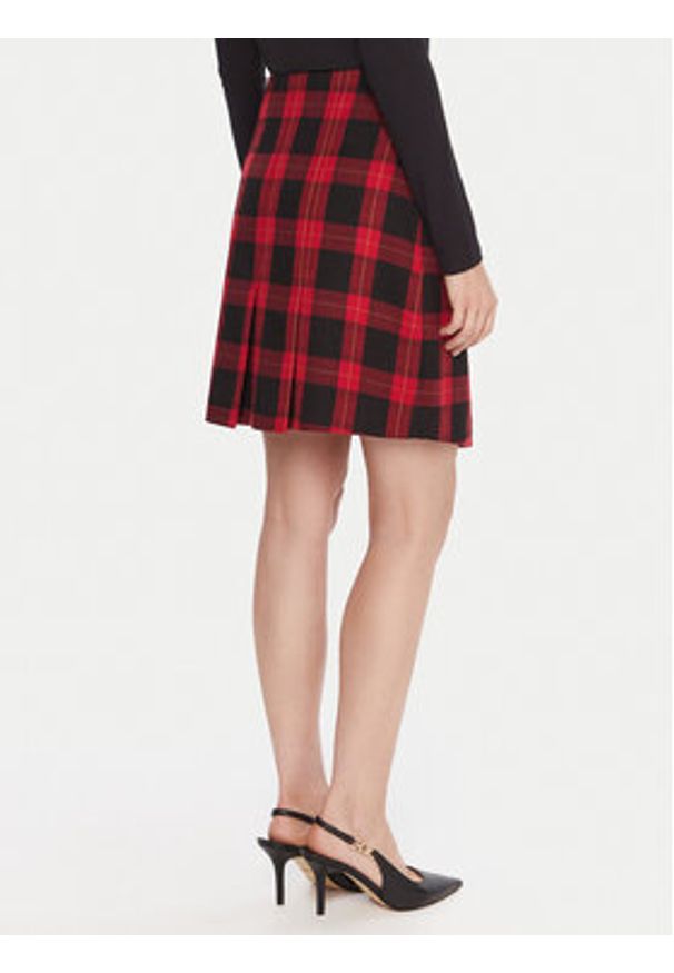 LOLA CASADEMUNT Spódnica mini LF2508003 Czerwony Regular Fit. Kolor: czerwony. Materiał: syntetyk