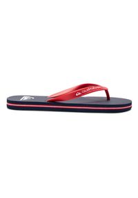 Japonki plażowe męskie Quiksilver Molokai Core. Okazja: na plażę. Kolor: czerwony. Materiał: guma, syntetyk