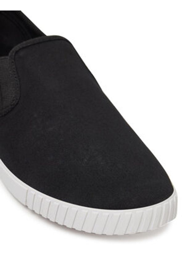 TOMMY HILFIGER - Tommy Hilfiger Tenisówki Canvas Slip-On Sneaker FW0FW08640 Czarny. Zapięcie: bez zapięcia. Kolor: czarny. Materiał: materiał