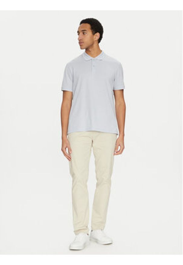 Calvin Klein Chinosy Modern Twill K10K113696 Beżowy Slim Fit. Kolor: beżowy. Materiał: bawełna