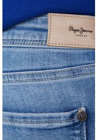 Pepe Jeans jeansy LOLA ZIP damskie medium waist. Kolor: niebieski #4