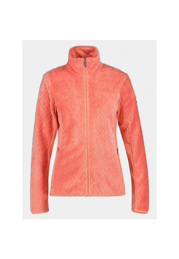 LUHTA - Sweter damski Luhta Ikaala. Kolor: różowy. Materiał: polar. Sport: turystyka piesza