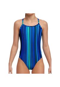 FUNKITA - Strój kąpielowy jednoczęściowy Funkita Beam Bars - dziewczęcy. Kolor: niebieski