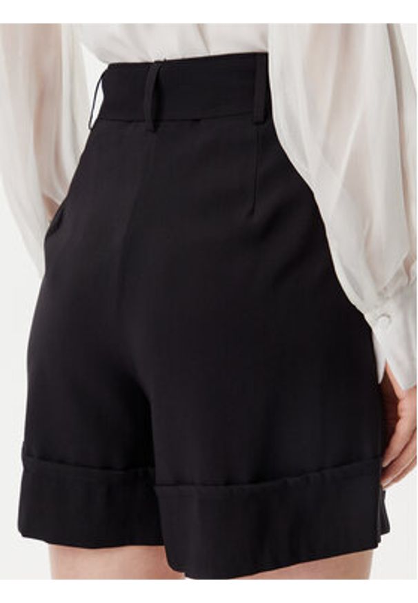 Artigli - ARTIGLI Szorty materiałowe ACSH001805 Czarny Regular Fit. Kolor: czarny. Materiał: wiskoza