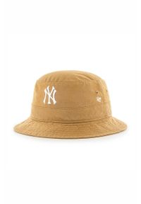 47 Brand - 47brand kapelusz Los Angeles Dodgers kolor brązowy bawełniany. Kolor: brązowy. Materiał: bawełna
