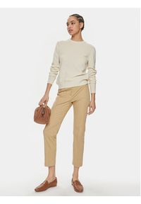 Weekend Max Mara Spodnie materiałowe Cecco 2415131032 Brązowy Slim Fit. Kolor: brązowy. Materiał: bawełna #5