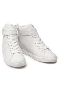 Rieker Sneakersy N1751-80 Biały. Kolor: biały. Materiał: skóra