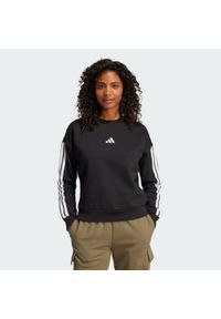 Adidas - Bluza Essentials 3-Stripes Fleece. Kolor: czarny, biały, wielokolorowy. Materiał: materiał. Sport: fitness #1