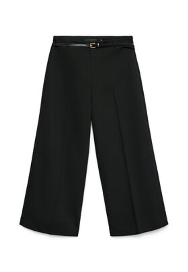 Vero Moda Kuloty Elma 10339926 Czarny Wide Leg. Kolor: czarny. Materiał: syntetyk