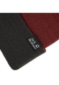 Jack Wolfskin Czapka Rib Hat 1903891-2185 Bordowy. Kolor: czerwony. Materiał: materiał