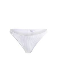 Roxy - Majtki bikini typu cheeky dla Kobiety RIB ROXY LOVE THE GOOFY Biały. Stan: obniżony. Kolor: biały. Materiał: nylon, elastan, materiał. Wzór: prążki