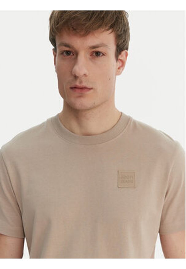 JOOP! Jeans T-Shirt JJJ-Lei 30101979 Beżowy Regular Fit. Kolor: beżowy. Materiał: bawełna