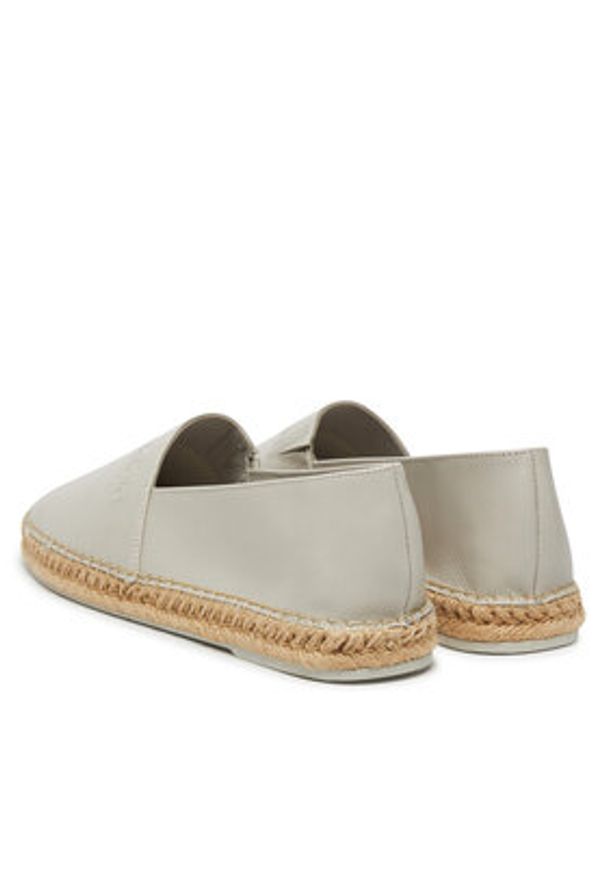 Calvin Klein Espadryle Espadrille Lth HM0HM01882 Szary. Kolor: szary. Materiał: skóra