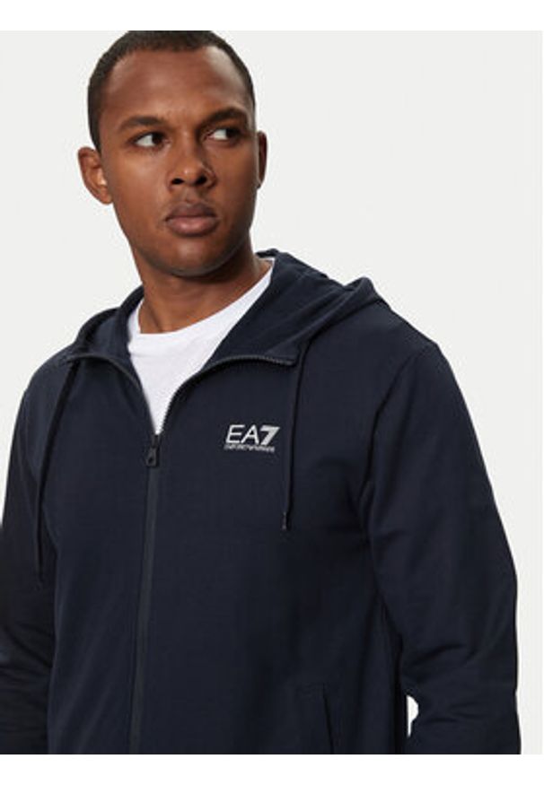 EA7 Emporio Armani Bluza 8NPM33 PJVRZ 0562 Granatowy Regular Fit. Kolor: niebieski. Materiał: bawełna