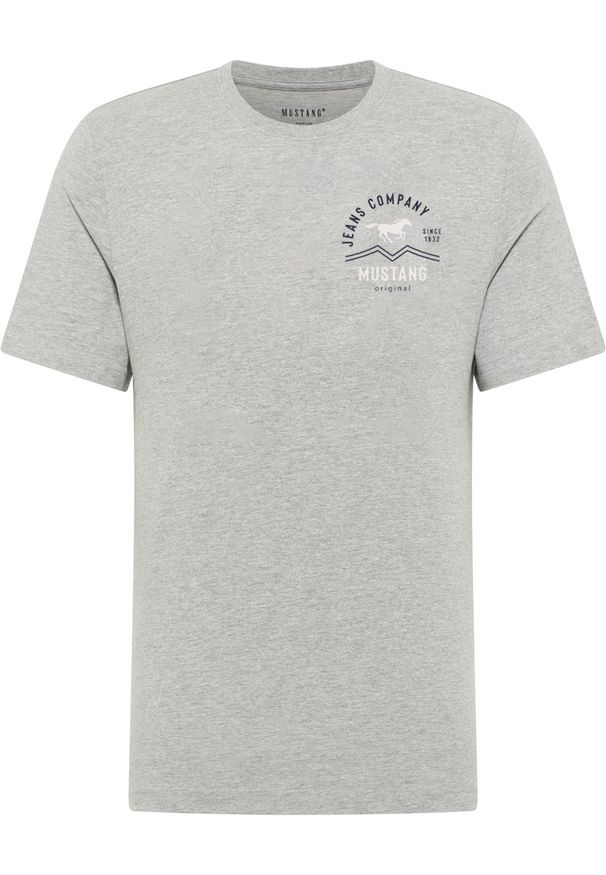 Męski T-Shirt Mustang Style Alex Mid Grey Mélange 1018307 4140