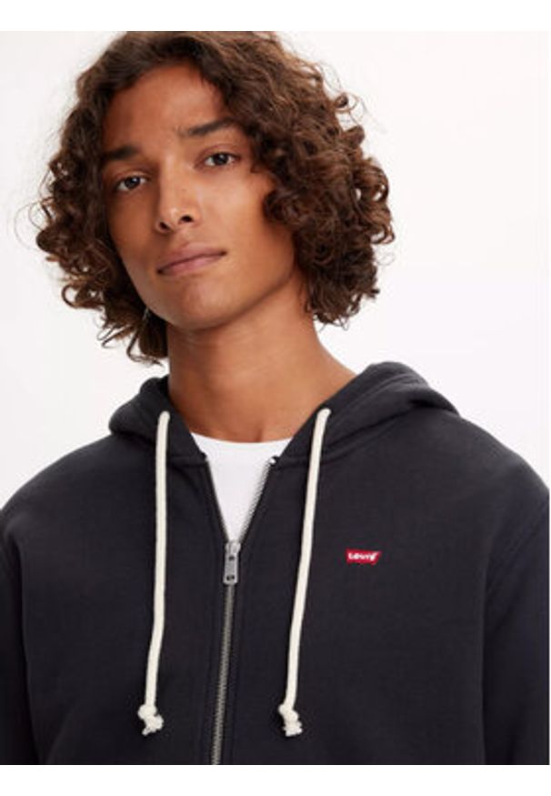 Levi's® Bluza Original 34584-0016 Czarny Standard Fit. Kolor: czarny. Materiał: bawełna