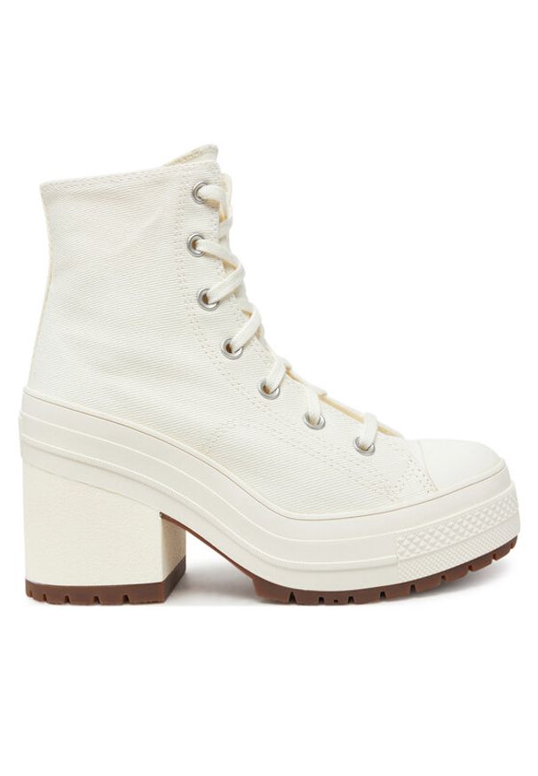 Converse Botki Chuck 70 De Luxe Heel A05348C Écru. Materiał: materiał