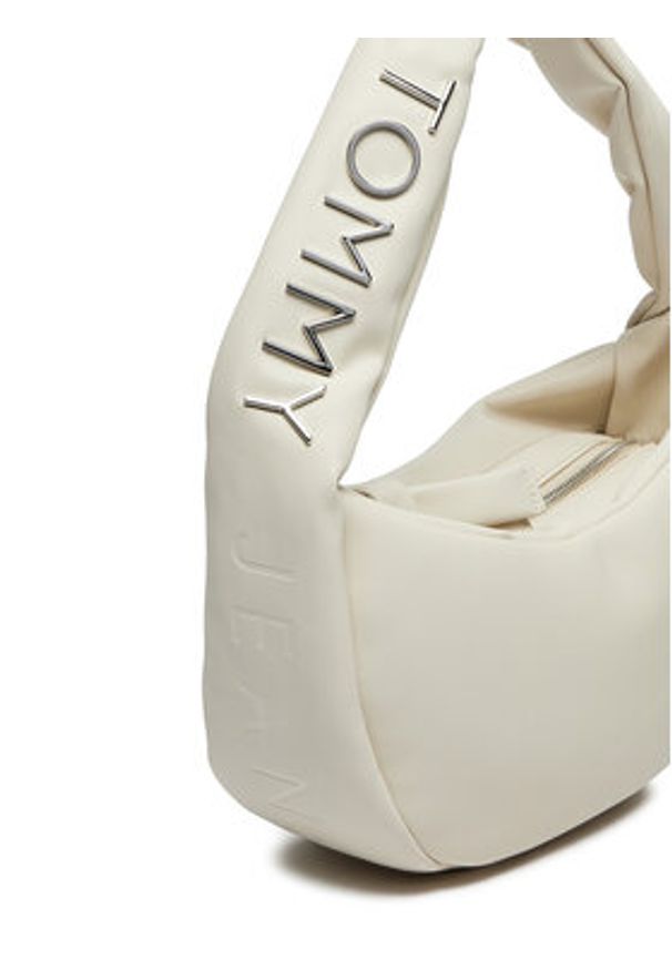 Tommy Jeans Torebka Tjw Bold Shoulder Bag AW0AW16259 Écru. Materiał: skórzane