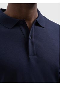 Selected Homme Polo 16090424 Granatowy Slim Fit. Typ kołnierza: polo. Kolor: niebieski. Materiał: bawełna #4