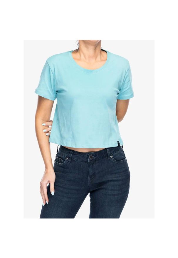 Koszulka bawełniana damska Black Diamond Pivot SS Tee. Kolor: niebieski. Materiał: bawełna