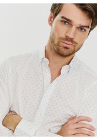 PAKO LORENTE – Elegancka koszula męska w delikatny wzorek P24SF-1X-021-B-S - Pako Lorente. Okazja: na co dzień. Materiał: elastan, jeans. Styl: elegancki #5