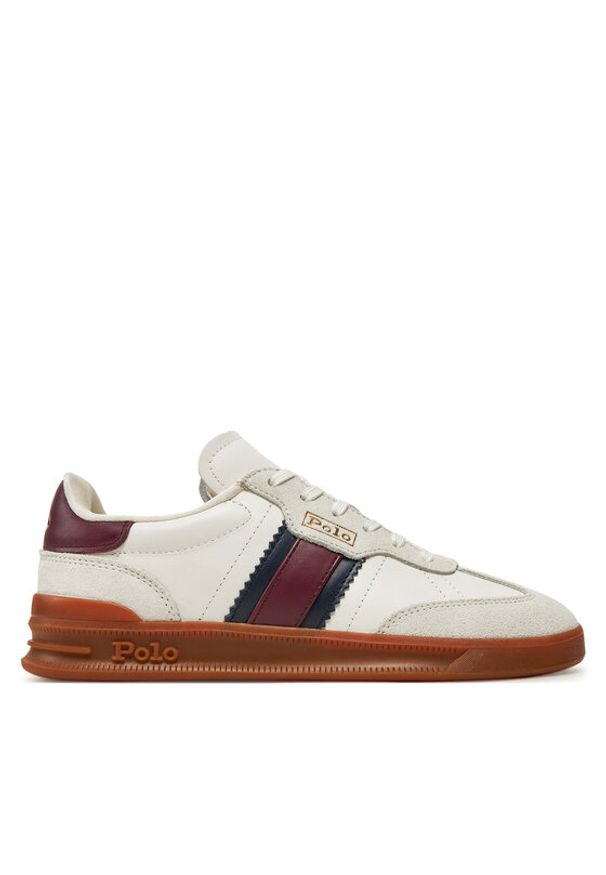 Polo Ralph Lauren Sneakersy Htr Aera-Sk-Ltl 804950266001 Écru. Materiał: skóra