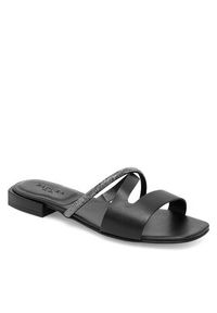 Badura Klapki BRITTOLI-A022-01 Czarny. Kolor: czarny. Materiał: skóra #4