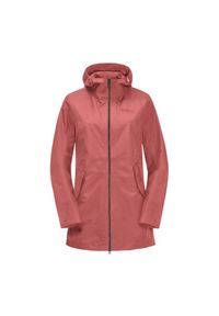 Kurtka przeciwdeszczowa damska Jack Wolfskin Dakar Parka. Kolor: różowy