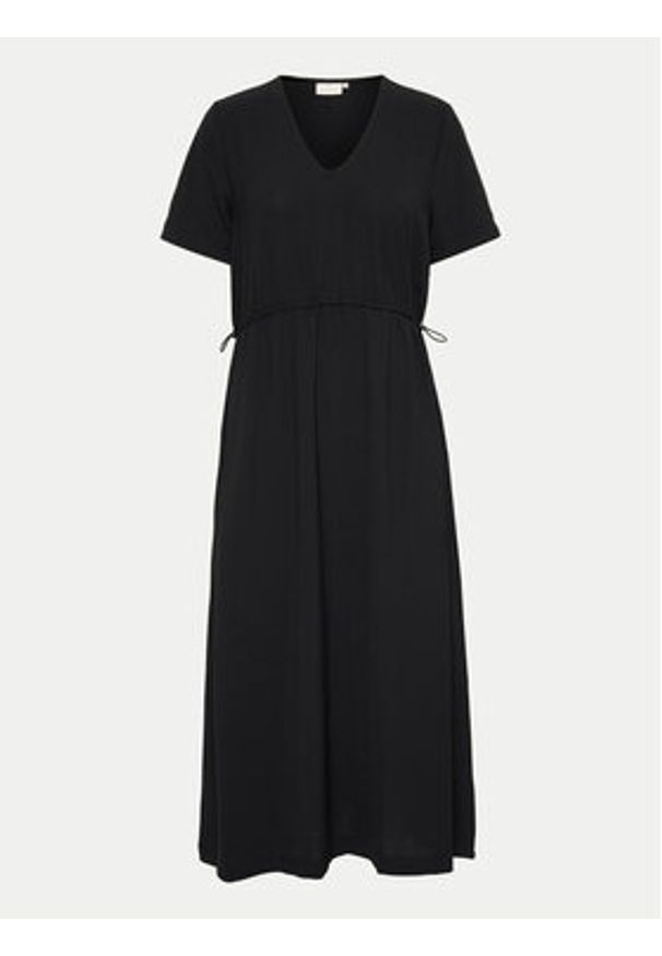 Kaffe Sukienka codzienna Dea 10508615 Czarny Regular Fit. Okazja: na co dzień. Kolor: czarny. Materiał: syntetyk. Typ sukienki: proste. Styl: casual