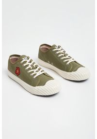 Kenzo - Trampki męskie KENZO. Wysokość cholewki: przed kostkę. Materiał: materiał. Szerokość cholewki: normalna. Wzór: napisy, haft
