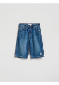 Reserved - Jeansowe szorty - niebieski. Kolor: niebieski. Materiał: jeans #1