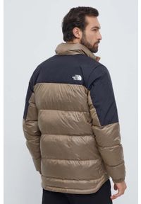The North Face kurtka puchowa męska kolor brązowy zimowa. Kolor: brązowy. Materiał: puch. Sezon: zima #7