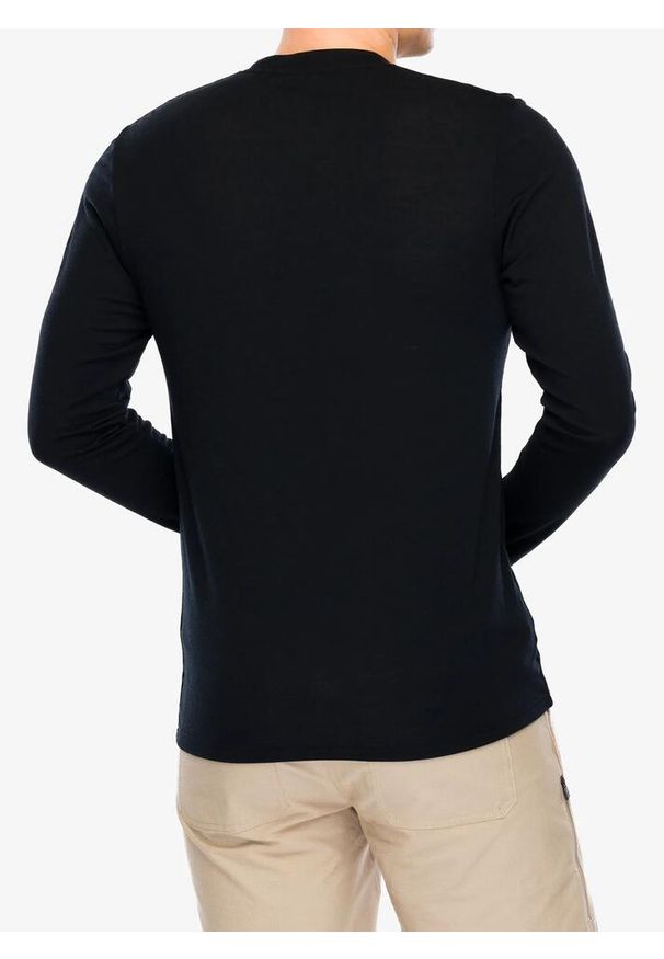 MONS ROYALE - Longsleeve męski Mons Royale Icon LS. Kolor: czarny. Długość rękawa: długi rękaw