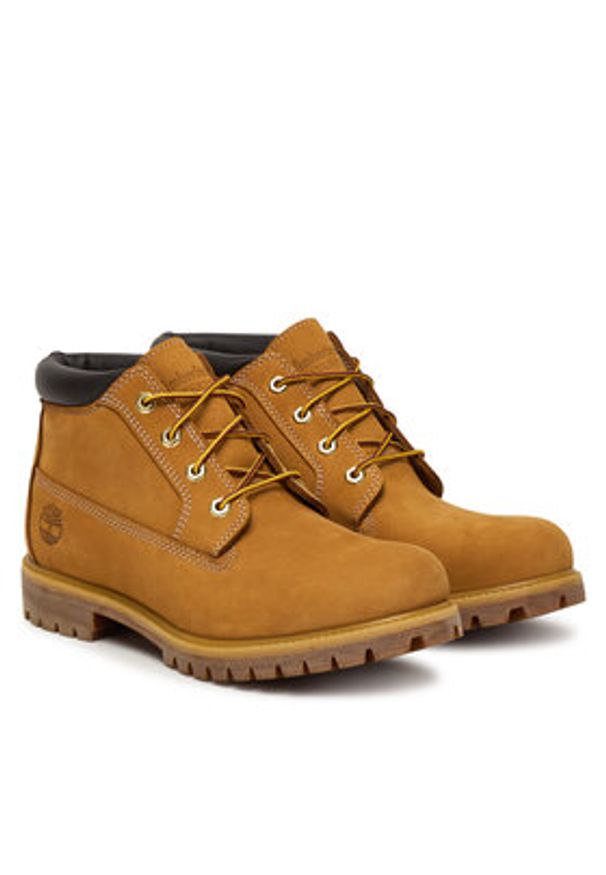 Timberland Trapery Premium Wp Chukka TB1230612311 Brązowy. Kolor: brązowy. Materiał: nubuk, skóra