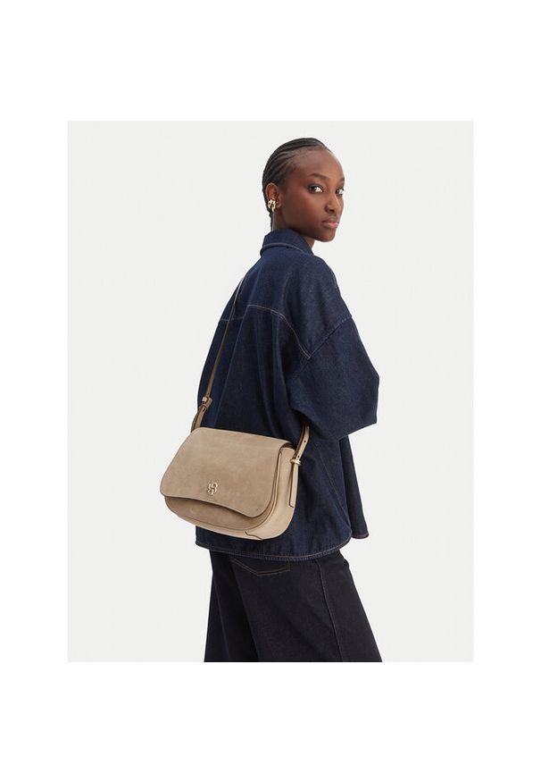 Torebka BOSS. Kolor: beżowy