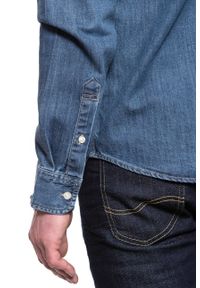 Lee - LEE BUTTON DOWN REGULAR FIT OIL BLUE L880PLMO 112123380. Typ kołnierza: button down #7