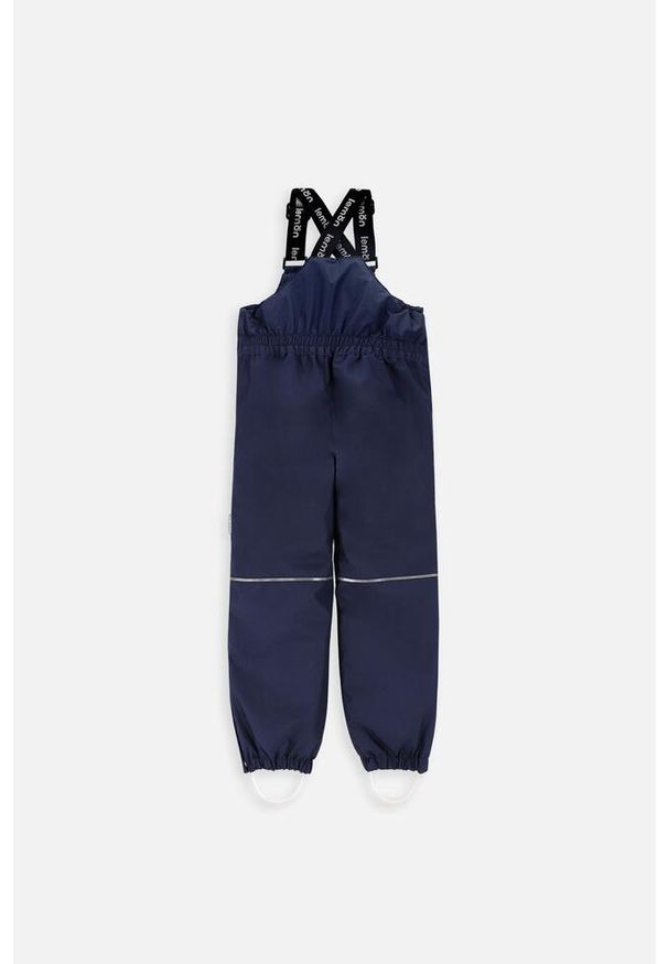 Spodnie narciarskie dziecięce z szelkami Lemon Explore ZL3 granatowe. Kolor: niebieski. Materiał: poliester. Sezon: zima. Sport: narciarstwo