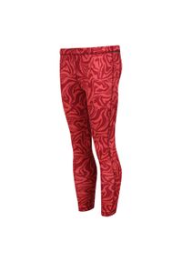 Legginsy fitness dziecięce Regatta Barlia Winter. Kolor: czerwony. Materiał: poliester, elastan