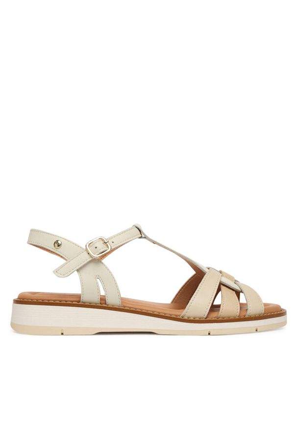 Pikolinos Sandały Roquetas W9B-0789C1 Biały. Kolor: biały. Materiał: skóra