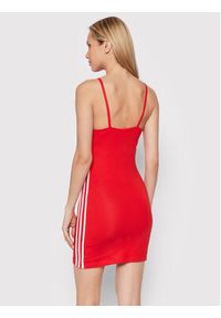 Adidas - adidas Sukienka letnia adicolor Classics HC2037 Czerwony Slim Fit. Kolor: czerwony. Materiał: bawełna. Sezon: lato #4