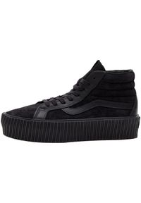 Adidasy Vans Sk8-hi Reissue 3 Platform Lx, Dla obu płci. Kolor: czarny. Materiał: zamsz, materiał. Obcas: na platformie. Model: Vans SK8. Sport: fitness