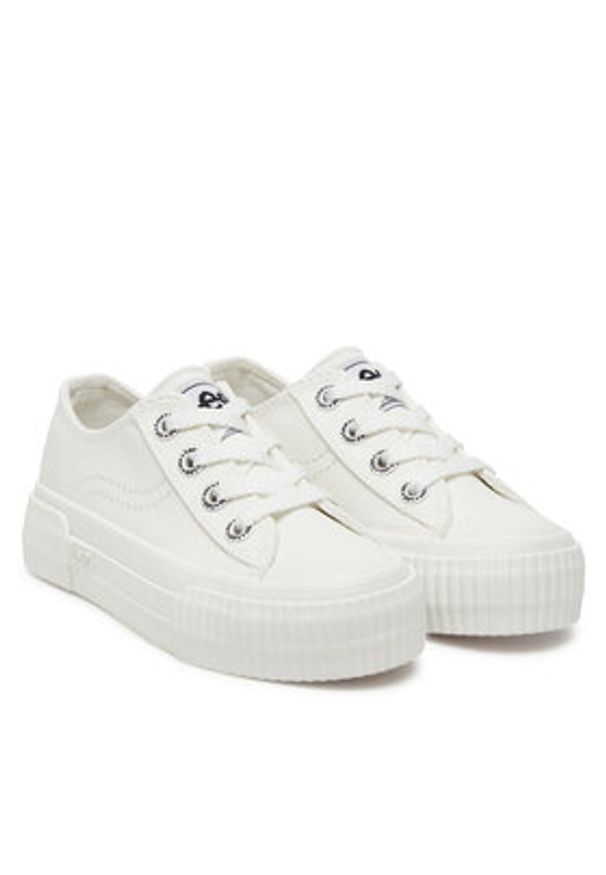 Lee Trampki LEE-ISLA C LOW JR 50251058.71G Biały. Kolor: biały. Materiał: materiał
